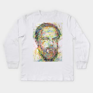 PHILIP K. DICK watercolor portrait .4 Kids Long Sleeve T-Shirt